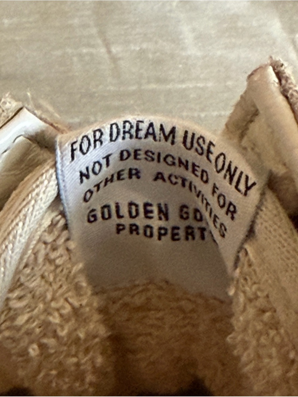 Golden Goose Running Sole Sneakers Beige Suede Gold GGDB Size 39 US 9 - Picture 12 of 14